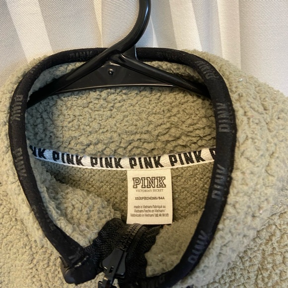 Victoria secret PINK Sherpa quarter zip jacket - Picture 7 of 14